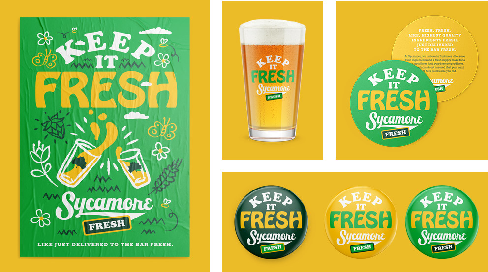 Custom graphics for Sycamore Fresh